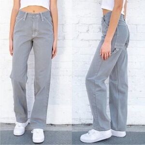 Brandy Melville Grey Cargo Jeans